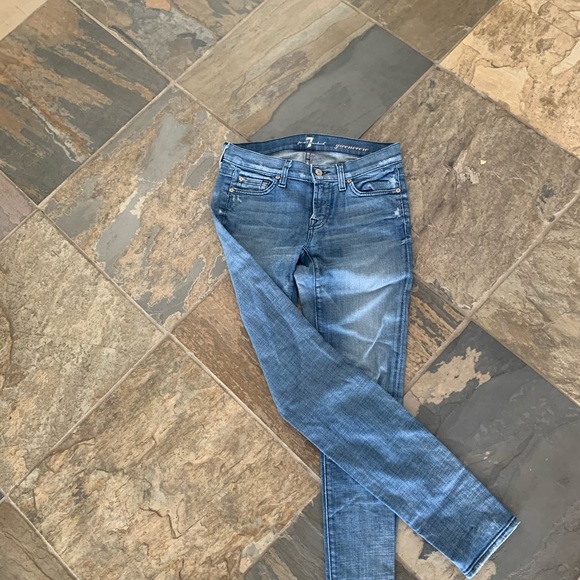 7 For All Mankind Gwenevere Super Skinny Jeans - Picture 8 of 9